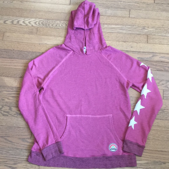 pink aloha hoodie
